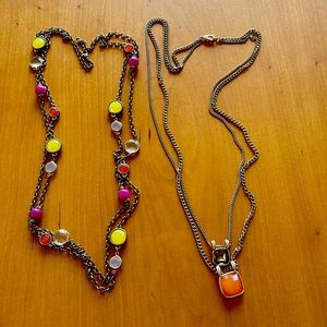 Two chain necklaces